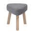 Eazy Living Tabouret Ajaccio Gris