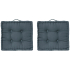 Eazy Living Vloerkussen 40 x 40 cm Tiago Donkerblauw - 2 Stuks