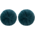 Eazy Living Coussin en Velours Ø 40 cm Tulize Bleu - 2 Pcs