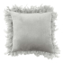 Coussin Décoratif en Velours 40 x 40 cm Qirin Gris Clair