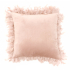 Coussin Décoratif en Velours 40 x 40 cm Qirin Rose Clair