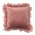 Coussin Décoratif en Velours 40 x 40 cm Qirin Rose