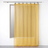 Voile Vorhang mit Ösen 140 x 240 cm Senez Gelb