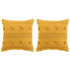 Sierkussen 40 x 40 cm Martel Geel - 2 Stuks