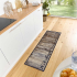 Zala Living Teppich Läufer 50 cm x 150 cm Kitchen Braun Taupe