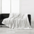 Schafsfell Kuscheldecke 180 x 220 cm Circe White