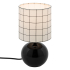 Eazy Living Lampe de Table Anna Blanc - Noir