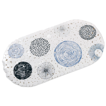 Baytex Antislip Badmat Blue Circles 69 cm x 35 cm