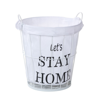 Baytex Panier à Linge Stay Home M - Blanc