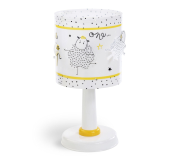 Dalber Lampe de Table Time To Sleep Blanc