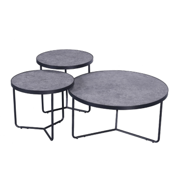 FurniStyle Set de 3 Tables Basse Varzi