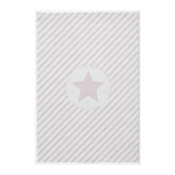 Livone Tapijt 120 cm x 180 cm Happy Rugs Decostar Roze - Wit