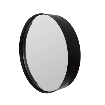 Nesthaus Wandspiegel Julie Ø 60 cm Schwarz