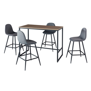 FurniStyle Table de Bar avec 4 Tabourets de Bar Tirano