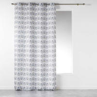 Rideau à Oeillets 140 cm x 260 cm Lima White Fans