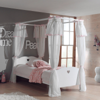 Dream Tree Hemelbed met Voile 90 x 200 cm Bloom Wit