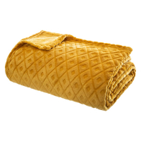 Eazy Living Plaid Francine 180 cm x 230 cm Jaune