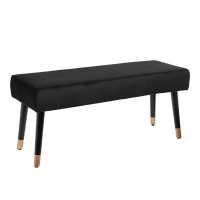 Eazy Living Velvet Bank Capucine Zwart