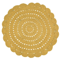 Nattiot Teppich Ø 120 cm Alma Gelb