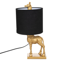 Eazy Living Tafellamp Giraffe Zwart - Goud