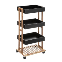 Eazy Living Trolley Yanis 4-Laags Zwart