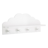 Eazy Living Porte-Manteau 4 Crochets Julie Blanc