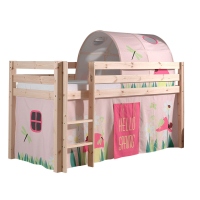 Dream Tree Lit Mi-Hauteur Avec Tunnel 90 x 200 cm Zita Spring