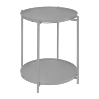Eazy Living Table d'Appoint Ø 45 cm Mathéo Gris