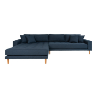 House Collection Ecksofa Milo Lounge Sofa Links Dunkelblau