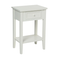 Eazy Living Table de Chevet Claire Blanc