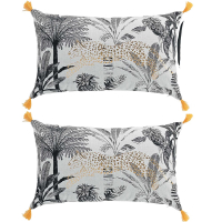 Coussin 30 x 50 cm Léopard - 2 Pcs