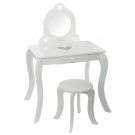 Eazy Living Coiffeuse et Tabouret Enfant Princesse