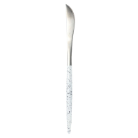 Bama Couteau Kyoto Silver White Marble - 12 Pcs
