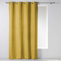 Vorhang mit Ösen 140 cm x 260 cm Rimini Gelb