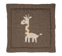 Quax Tapis d'Éveil & Tapis de Parc Tricot Girafe - 100 cm x 100 cm