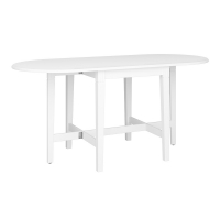 Steens Table Pliante - Table de Salle à Manger 166 cm Venice Blanc