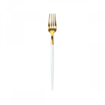 Bama Dessertvork Kyoto Gold White - 12 Stuks