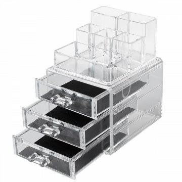 Baytex Make Up Organizer Cosmetic Organizer 3 Schubladen & 8 Fächer