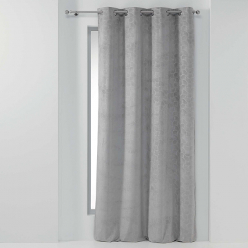Suède Gordijn 140 cm x 240 cm Scales Light Grey