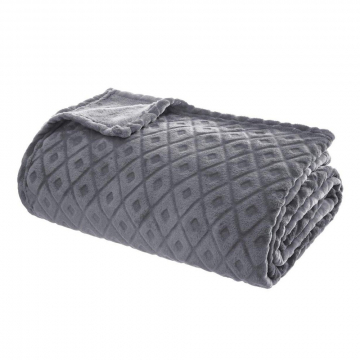 Eazy Living Kuscheldecke Francine 180 cm x 230 cm Grau