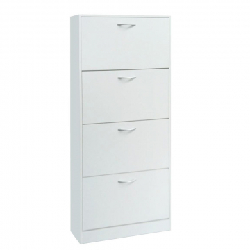 Stozy Armoire à Chaussures Adan 4 Compartiments Blanc