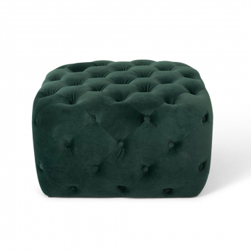 Baytex Velvet Poef Zygo Groen