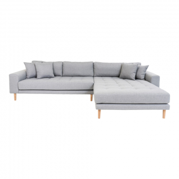 House Collection Hoekbank Milo Lounge Sofa Rechts Licht Grijs