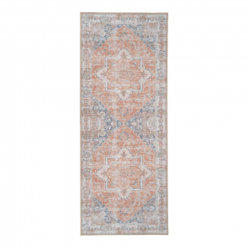 House Collection Teppich Läufer 80 x 200 cm Capri Orange-Blau