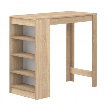 Interia Table de Bar 115 cm Vega Chêne