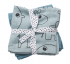 Done By Deer Tetradoek Swaddle Pack Contour Blue - 2 Stuks