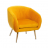 Eazy Living Fauteuil Delray Jaune Moutarde