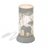 Eazy Living Lampe de Table avec Animaux Nature Gris