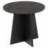 Smuk Table d’Appoint Ø 50 cm Warner Marbre Noir