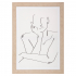 Eazy Living Toile avec Impression 50 x 70 cm Line Art
